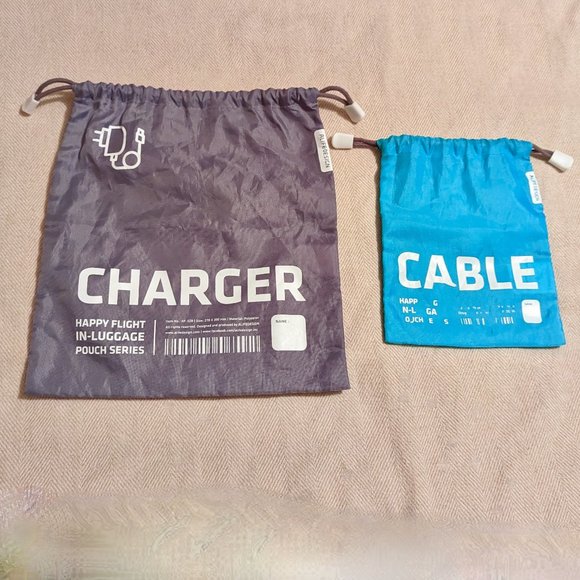 ALIFEDESIGN Computer Charger and Cable Bags Travel Storage (SET of 2 Bags) - Picture 1 of 16